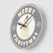 Vrolijke Kerstmis gelukkige sneeuwman beroemde kof Grote Klok (Hoek)