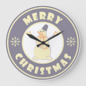 Vrolijke Kerstmis gelukkige sneeuwman beroemde kof Grote Klok (Voorkant)