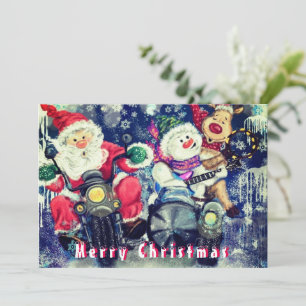 Vrolijke Kerstmis Kaarten met Gelukkige Beste Vrie Notitiekaartje