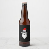 Vrolijke Kerstmis Kerstmis vakantie Bier Etiket (Voorkant)