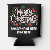  Vrolijke Kerstmis Koelbox Blikjeskoeler (Voorkant)