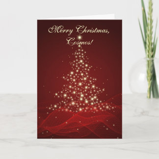 Vrolijke Kerstmis, Kosmos! Feestdagen Kaart