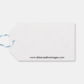 Vrolijke Kerstmis met een patroon van de Stip Cadeaulabel (Achterkant Horizontaal)