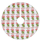 vrolijke kerstmis mistletoe kerstboom rok (Voorkant)