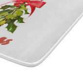 vrolijke kerstmis mistletoe snijplank (Hoek)