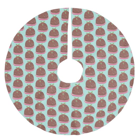 Vrolijke Kerstmis Moderne Pudding Illustratie Kerstboom Rok (Voorkant)