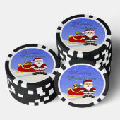 Vrolijke Kerstmis Santa Poker Chips (Opstapeling)