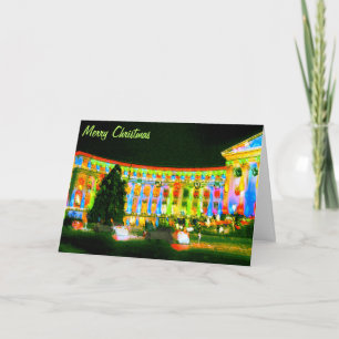 Vrolijke Kerstmis, Stad & Provincie Bldg, Co van Feestdagen Kaart