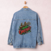 Vrolijke Kerstmis steampunk Denim Jacket (Hangar)