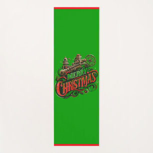 Vrolijke Kerstmis steampunk Yogamat