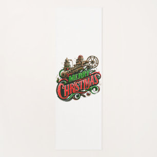 Vrolijke Kerstmis steampunk Yogamat