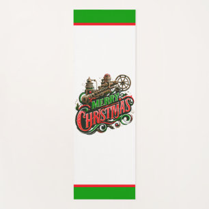 Vrolijke Kerstmis steampunk Yogamat