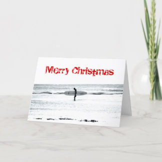 Vrolijke Kerstmis surf Kaart