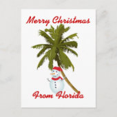 Vrolijke Kerstmis van Florida Feestdagenkaart (Voorkant)