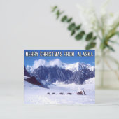 Vrolijke Kerstmis van het Briefkaart van Alaska (Staand voorkant)