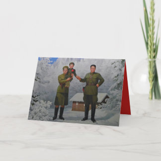 Vrolijke Kerstmis van Noord-Korea Feestdagen Kaart