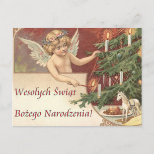 Vrolijke Kerstmis van Swiat Bozego Narodzenia van Feestdagenkaart