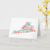 Vrolijke Kerstmis van Virginia Kaart (Gele Bloem)