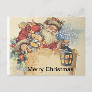 Vrolijke Kerstmis Vintage Custimizable van Feestdagenkaart