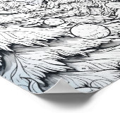 Vrolijke Kerstmis Volwassen Kleurstof Poster (Hoek)