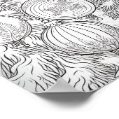 Vrolijke Kerstmis Volwassen Kleurstof Poster (Hoek)