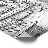 Vrolijke Kerstmis Volwassen Kleurstof Poster (Hoek)