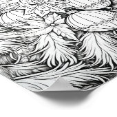 Vrolijke Kerstmis Volwassen Kleurstof Poster (Hoek)