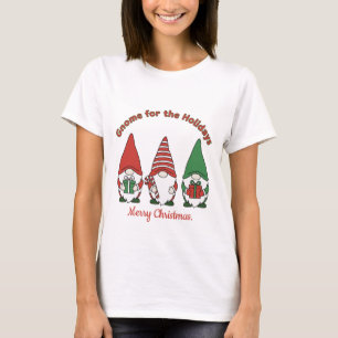 Vrolijke Kerstmnis Kabouters T-shirt