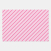 Vrolijke Kerstnaam Monogram Roze Tiener Meisje Inpakpapier Vel (Voorkant 2)