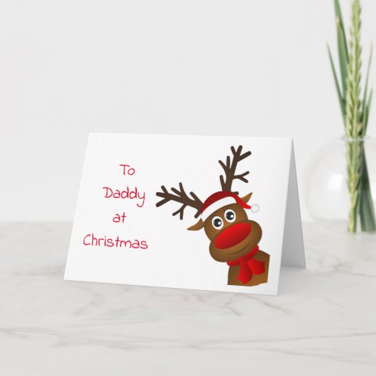 **VROLIJKE KERSTPAPA** IN DIENST! KAART (Voorkant)