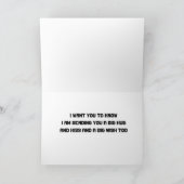 **VROLIJKE KERSTPAPA** IN DIENST! KAART (Binnen)