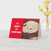 **VROLIJKE KERSTPAPA** IN DIENST! KAART (Gele Bloem)