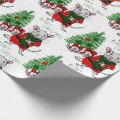 vrolijke kerstrat cadeaupapier (Hoek)