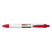 Vrolijke kerstschrijfpen blauwe inkt pen (Achterkant)