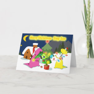 vrolijke kerststaart feestdagen kaart