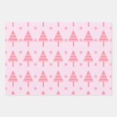 Vrolijke Kerststerren Kerstbomen Kerstmis Inpakpapier Vel (Voorkant 2)