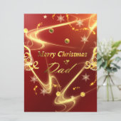 vrolijke kerstvader feestdagenkaart (Staand voorkant)