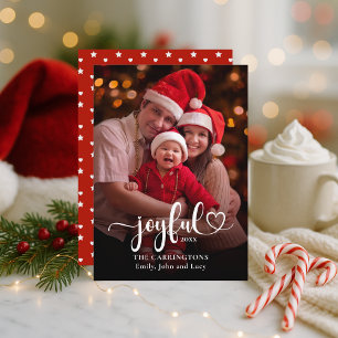Vrolijke kerstvakantie fotokaart feestdagenkaart