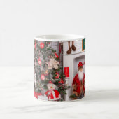 Vrolijke kerstversiering koffiemok (Center)