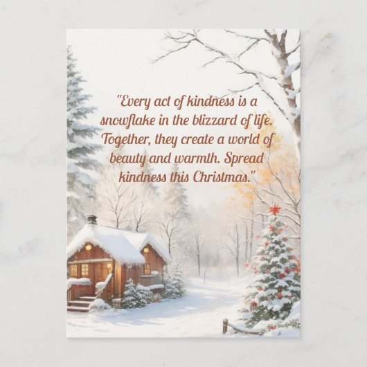 Vrolijke kerstwensen Briefkaart (Voorkant)