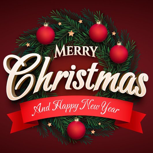 Vrolijke kerstwensen: een vrolijke viering briefkaart