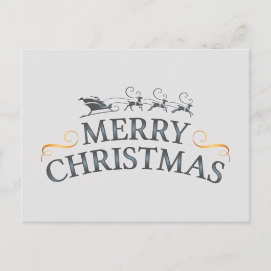 Vrolijke kerstwensen feestdagenkaart (Voorkant)