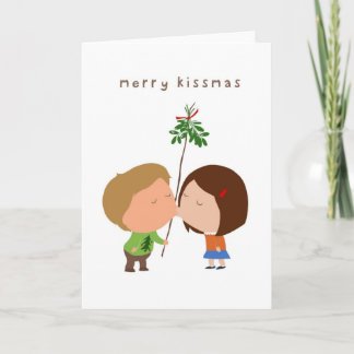 Vrolijke Kissmas Feestdagen Kaart