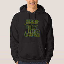vrolijke kleine kerst lelijke trui Hoodie
