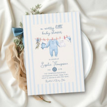 Vrolijke Kleine Stof Blauw Gestreepte Jongens Baby