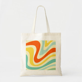 Vrolijke Kleur Abstracte Motief Canvas tas
