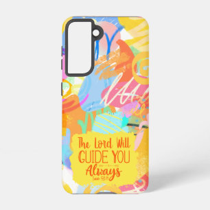Vrolijke kleuren Christelijk mobiele telefoon Hoes Samsung Galaxy Hoesje