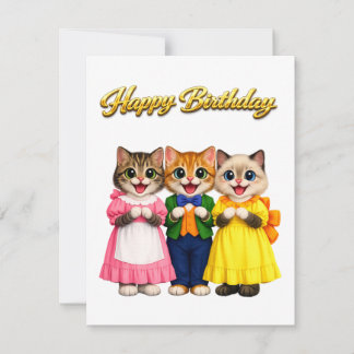 Vrolijke Kleurrijke Victoriaanse Stijl Kittens Ver