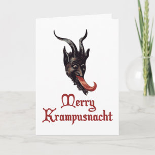Vrolijke Krampusnacht Feestdagen Kaart