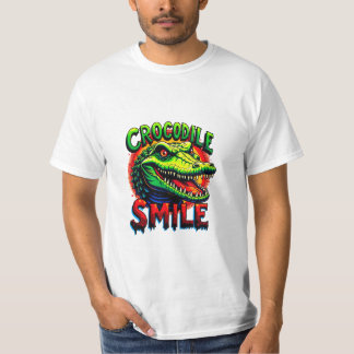Vrolijke krokodillenglimlach - leuk en grillig t-shirt
